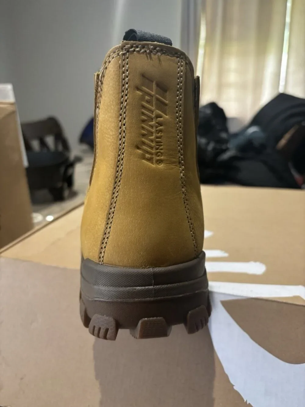 Lasting Pinnip Work Boots Whale Chelsea Steel Toe Men Size 13